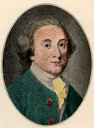 Portret Williama Whiteheada (angielskiego poety) (1715-1785).