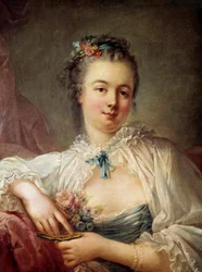 Portret kobiety Malarstwo szkoły francuskiej XVIII wieku, Paryż, Musee Cognacq Jay