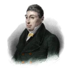 Portret generała La Fayette (Marie Gilbert Mottier, markiz de Lafayette) (1757-1834), francuskiej arystokratki, oficera wojskowego i polityka. w „” LIBRE DES SPORERS”” Louisa de Cormenina Timona. 1842. Kolekcja prywatna.
