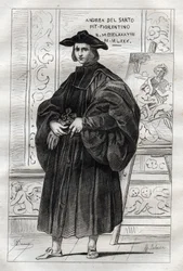 Portret włoskiego malarza Andrei del Sarto (Andrea d