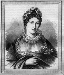 Portret księżnej Angouleme Marie Therese Charlotte z Francji znanej jako Madame Royale (1778-1851) Rycina w „Histoire des Papes-Kings-Queen and Emperors through the Centurys” Maurice Lachatre