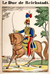 Portret księcia Reichstadt, Napoleona II, syna cesarza Napoleona I (1769-1821). Obraz Epinal