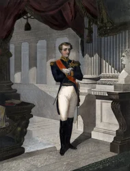 Portret króla Rzymu Napoleona II, księcia Reichstadt (1811-1832) syna cesarza Napoleona I (1769-1821)” Grawerowanie wykonane przez Pernel