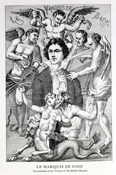 Portret markiza de Sade otoczonego przez diabły