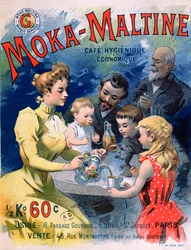 Plakat reklamujący kawę Moka-Maltine, około 1900