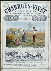 Plakat reklamujący na żywo na pługach, ok. 1891 r.