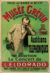 Plakat reklamujący koncert w Muzeum Grevin w Paryżu