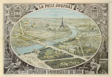 Plakat opublikowany przez Le Petit Journal, reklamujący Wystawę Powszechną w Paryżu, 1900
