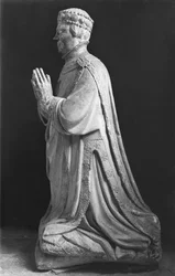 Modląca się figura klęczącego księcia Jeana de Berry (1340-1416) hrabiego Poitiers, XV-XVIII w.