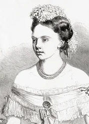 Księżniczka Fryderyka Wilhelmina Louise Elisabeth Alexandrine z Prus, z LUnivers Illustré, 1866