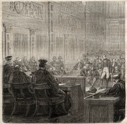 Proces Trybunału Królewskiego w Poitiers generała Jean Baptiste Breton (Jean-Baptiste) dit Berton (1769-1822) w 1822 r. -
