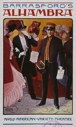 Program dla Sali Muzycznej Alhambra, ok. 1905