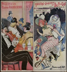 Program koncertu Ba-ta-clan Cafe, ok. 1905
