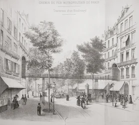 Projekt naziemnego systemu metra w Paryżu, 1886
