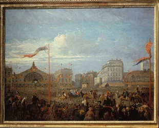 Królowa Wiktoria (1819-1901) Przybycie na Gare de l