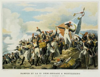 Rampon i 32. połowa brygady w Monelegino, 10 kwietnia