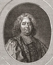 René Pucelle, 1655 -1745. Francuski sędzia i opat Saint Leonard Corbigny. Z Les Heures Libres opublikowanych w 1908 roku.