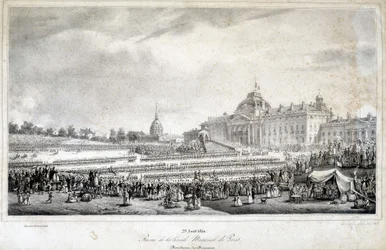 Przegląd paryskiej Gwardii Narodowej 29/4/1830.