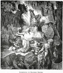 Ofiarowanie bóstwom pogańskim, ok. 1890 r