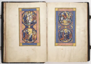 Sceny z życia Chrystusa, ilustracja z Psałterza Lewisa, ok. 1225-50