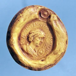 Pieczęć Karola III (839-888) Grubego, króla Francji i cesarza rzymskiego, IX wiek
