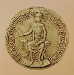 Pieczęć Ludwika VIII (1187-1226) (wosk)