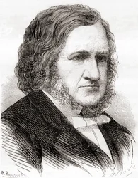 Sir James Young Simpson, z „Cudów nauki”, opublikowany ok. 1870 r. (lito)