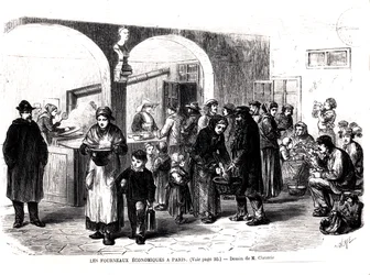 Kuchnia Zupy w Paryżu, ok. 1900 r. 1860