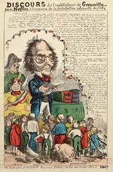 Discurso do professor de Grenouille sur Nefles durante o polimento de distribuição de prêmios