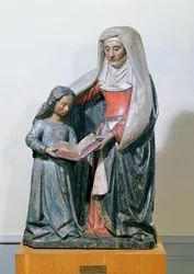 Św. Anna i Dziewica, 1500-30 (drewno polichromowane)