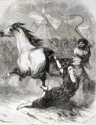 Torment of Brunehaut (lub Brunehilde) (613) - w „Histoire de France” L.-P. Anquetil