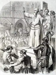 Męka templariuszy (1314) - w „Histoire de France” L.-P. Anquetil