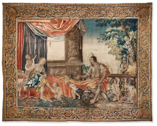 Gobelin z serii "Kobiety starożytności ilustrowane", ok. 1645 (wełna i jedwab)