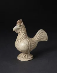 Terakotowa figurka koguta