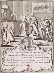 Wyrzeczenie Henryka IV (1553-1610) w St. Denis, lipiec 1593