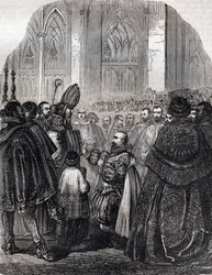Wyrzeczenie Henryka IV króla Francji w Saint Denis 25 lipca
