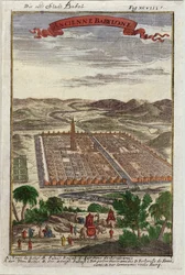 Starożytne miasto Babel, ilustracja z Description de l