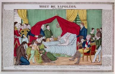 Śmierć Napoleona Bonaparte (1769-1821) ok. 1840