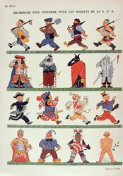 Śmierć byka, ilustracja z La Revue Illustree, 1889