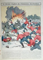 „Najnowszy wyzysk wolontariuszy Garibaldiego”, ilustracja dla dzieci