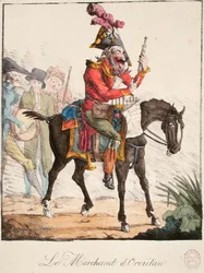 Sprzedawca orwietański, ok. 1816 (kolorowy grawerunek)