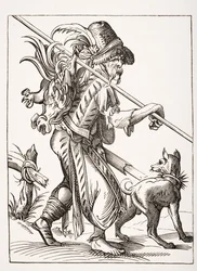 Poulterer, według ilustracji z XVI wieku narysowanej i rytowanej przez Josta Ammana (1539-91) z 