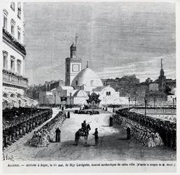 Przybycie do Algieru nowego arcybiskupa miasta Charlesa Lavigerie, 15 maja 1867 r.