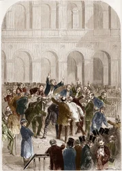 Koszyk Giełdy Papierów Wartościowych w Paryżu w 1857 r.