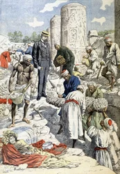 Wykopaliska pana Gayeta w Antinoé - w „Le Petit Journal” z 10.01.1904 (rycina)