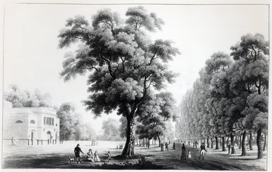 Główna aleja na Praterze, Wiedeń, 1821 r.