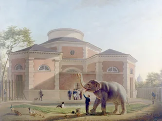 Rotunda w Jardin des Plantes, Paryż, ok. 1810 (malarstwo)