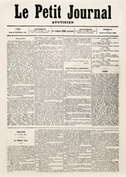 Strona tytułowa dziennika Le Petit Journal, 12.02.1863 (druk)