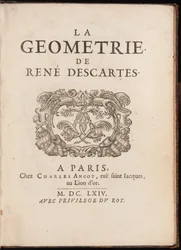 Strona tytułowa „Geometrii” René Descartes