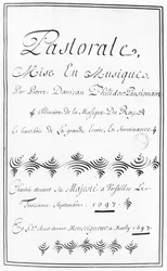 Strona tytułowa Pastorale Pierre